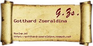 Gotthard Zseraldina névjegykártya