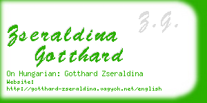 zseraldina gotthard business card